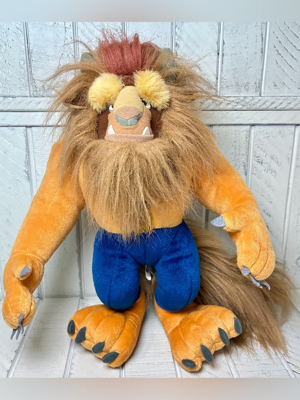 Disney’s Beauty And The Beast 15” Beast In Blue Trouser Pants Collectible Plush
